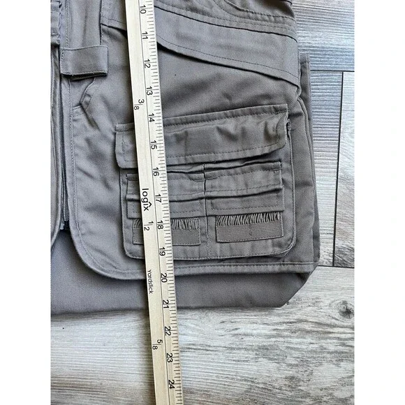 Master Sportsman Rugged Outdoor Gear Vest Mens Size XL Zipper Multi Pockets Fish - Picture 7 of 8